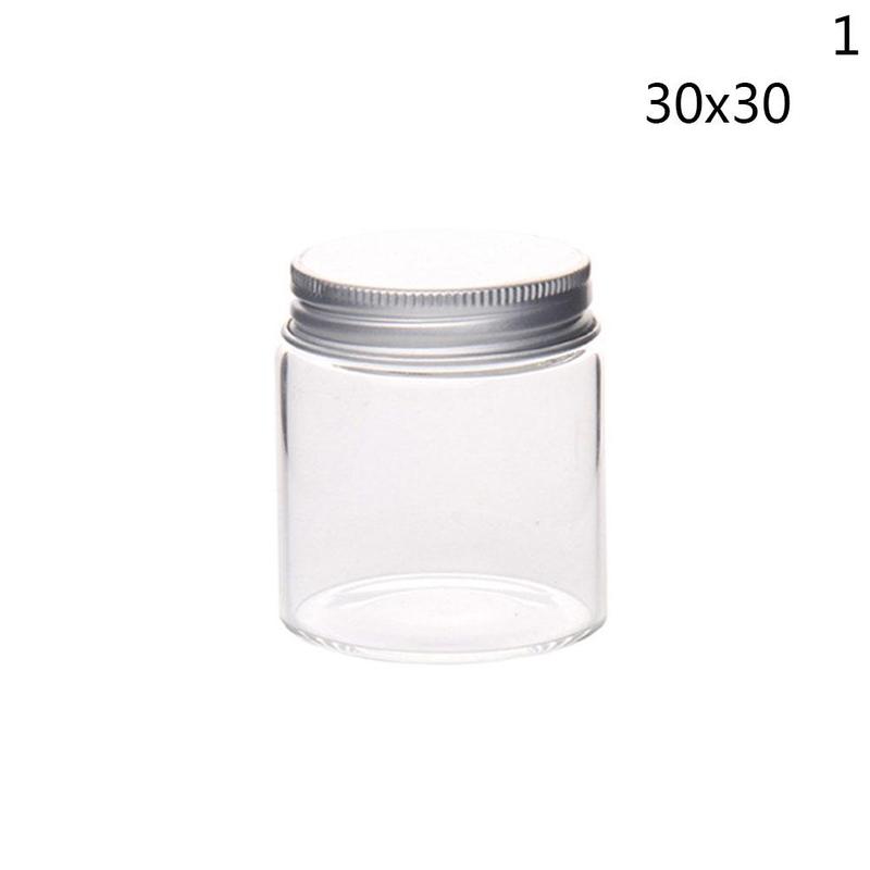 Direct aluminum cap control bottle transparent glass small bottle medicine screw-only bottle packaging laboratory bottle E9E8